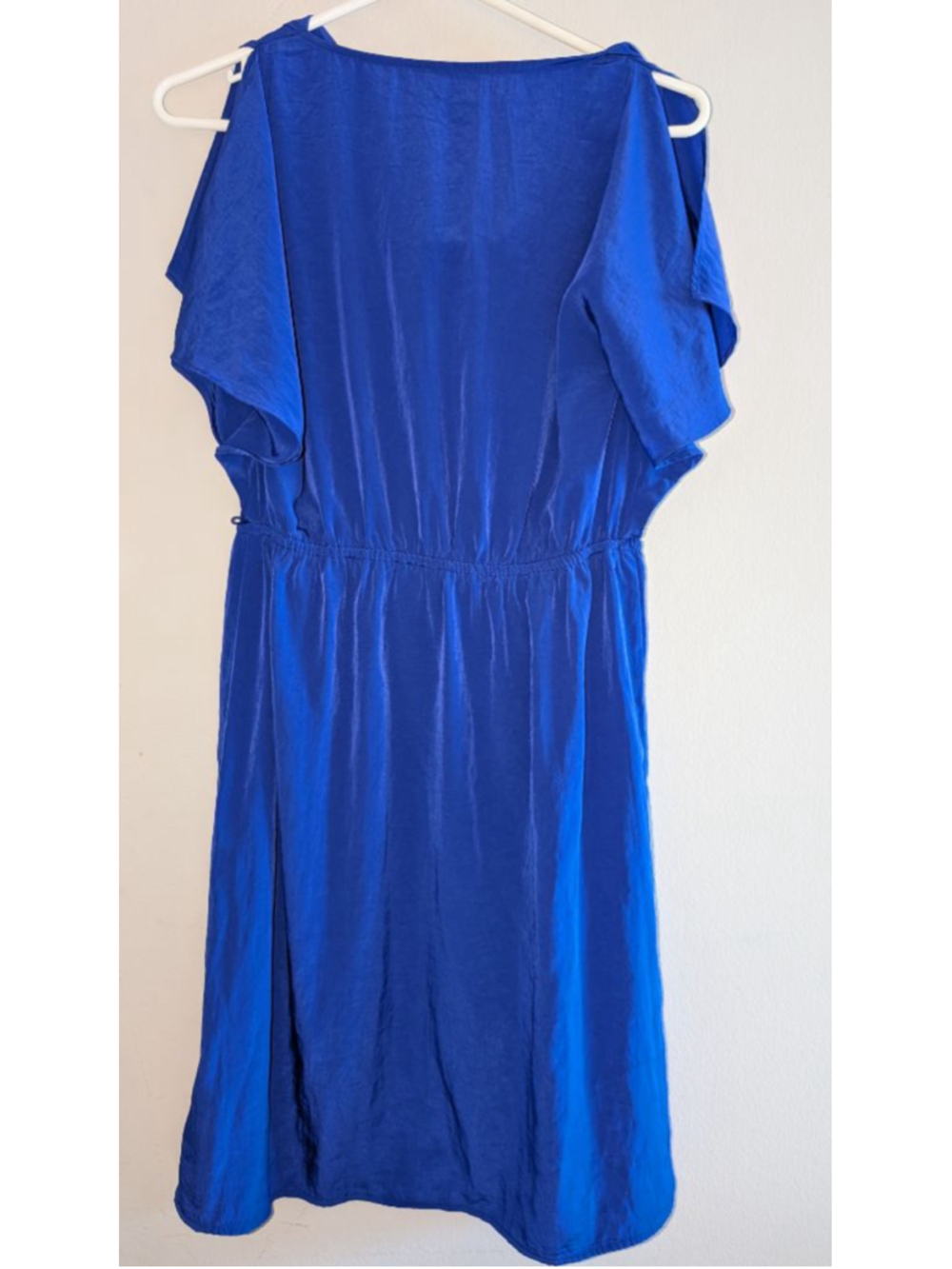 Mossimo Blue Cold Shoulder Dress Small - Picture 6 of 7